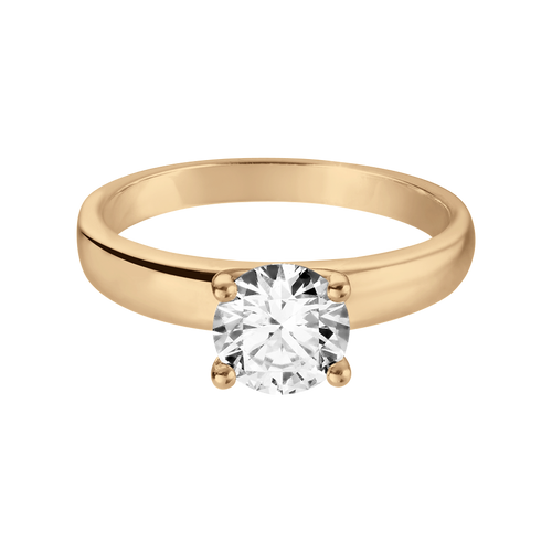Brillantring Dublin in Roségold - liegend