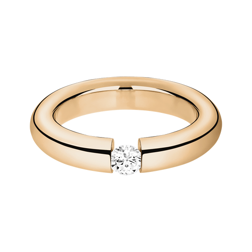 Brillantring Mallorca in Roségold - liegend