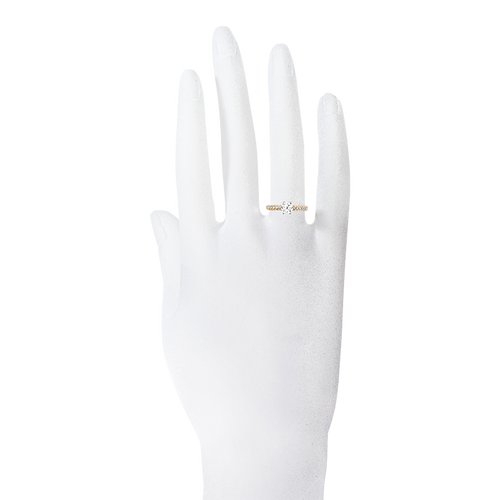 Brillantring Moscow in Roségold - an Hand