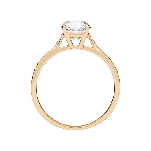 Brillantring Portofino in Roségold - von vorne Brillantring Portofino in Roségold - von vorne
