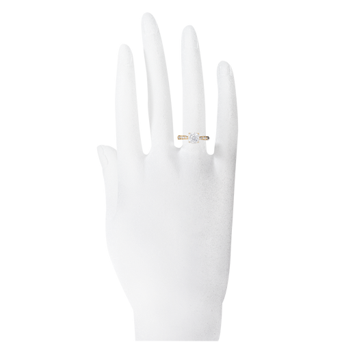 Brillantring Portofino in Roségold - an Hand