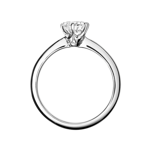 Diamantring Lisbon in Platin - von vorne Diamantring Lisbon in Platin - von vorne