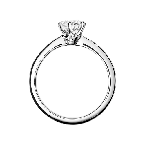 Diamond Ring Lisbon in White Gold - von vorne