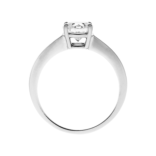 Diamond Ring Madrid in White Gold - von vorne