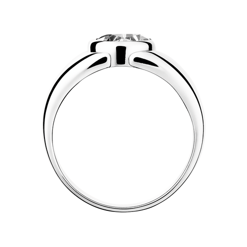 Diamond Ring Mantua in White Gold - von vorne