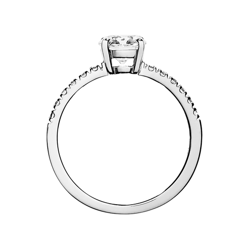 Diamantring Melbourne in Platin - von vorne Diamantring Melbourne in Platin - von vorne