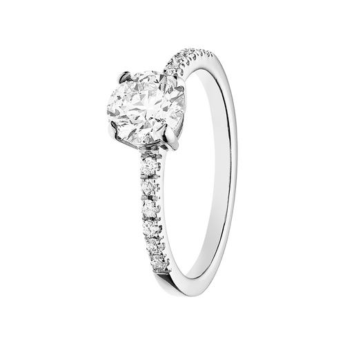 Diamond Ring Melbourne in White Gold - diagonal