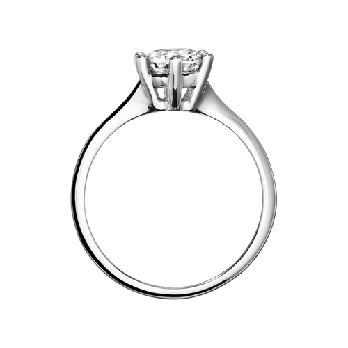 Diamantring Pamplona in Platin - von vorne Diamantring Pamplona in Platin - von vorne