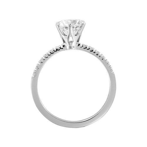 Diamantring Salzburg in Platin - von vorne Diamantring Salzburg in Platin - von vorne