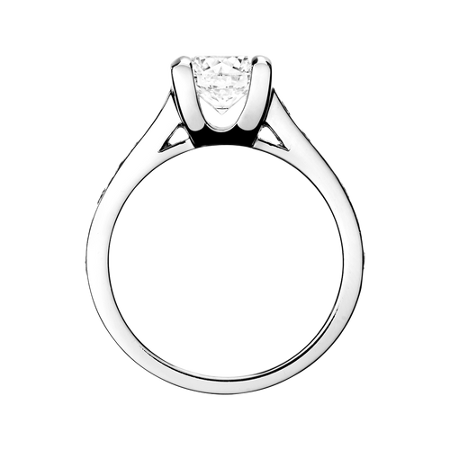 Diamantring Starnberg in Platin - von vorne Diamantring Starnberg in Platin - von vorne