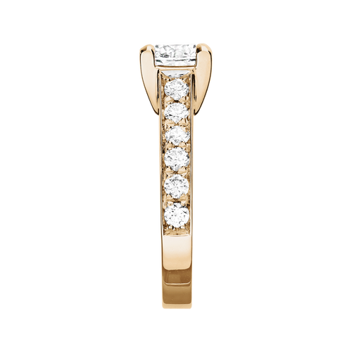 Diamantring Starnberg in Roségold - von Seite Diamantring Starnberg in Roségold - von Seite