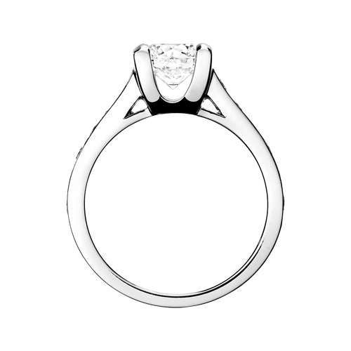 Diamond Ring Starnberg in White Gold - von vorne