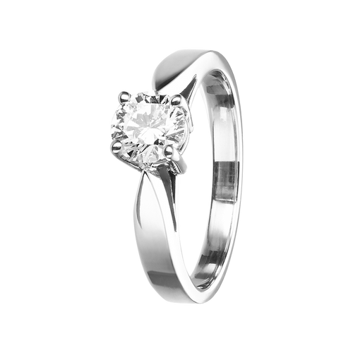 Diamantring Vancouver in Platin - diagonal