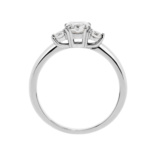 Engagement Ring Kensington in White Gold - von vorne