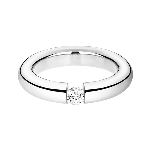 Engagement Ring Mallorca in White Gold - liegend