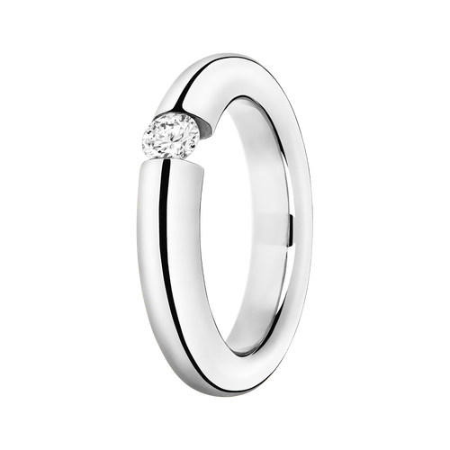 Engagement Ring Mallorca in White Gold - diagonal