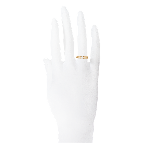 Verlobungsring Menorca in Roségold - an Hand