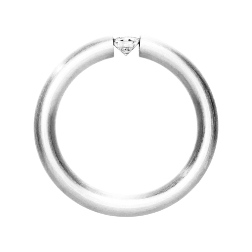 Engagement Ring Menorca in White Gold - von vorne