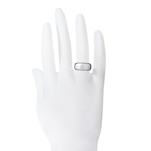 Verlobungsring Naples in Platin - an Hand
