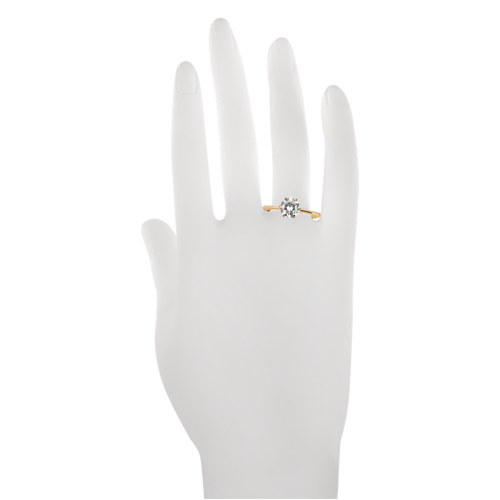 Verlobungsring Palma in Roségold - an Hand