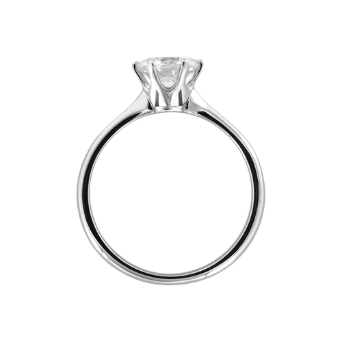 Engagement Ring Palma in White Gold - von vorne