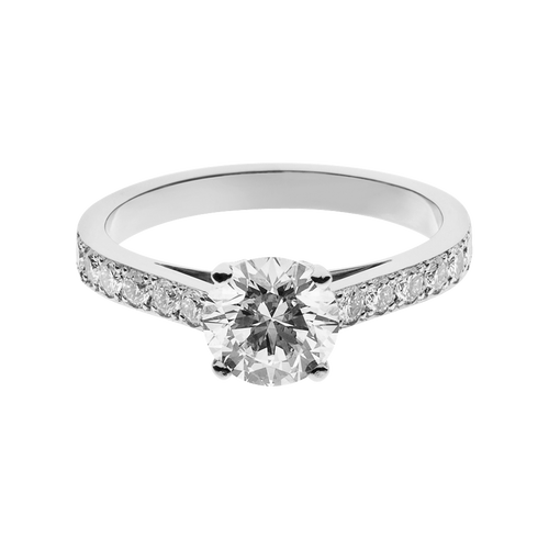 Engagement Ring Sydney in White Gold - liegend