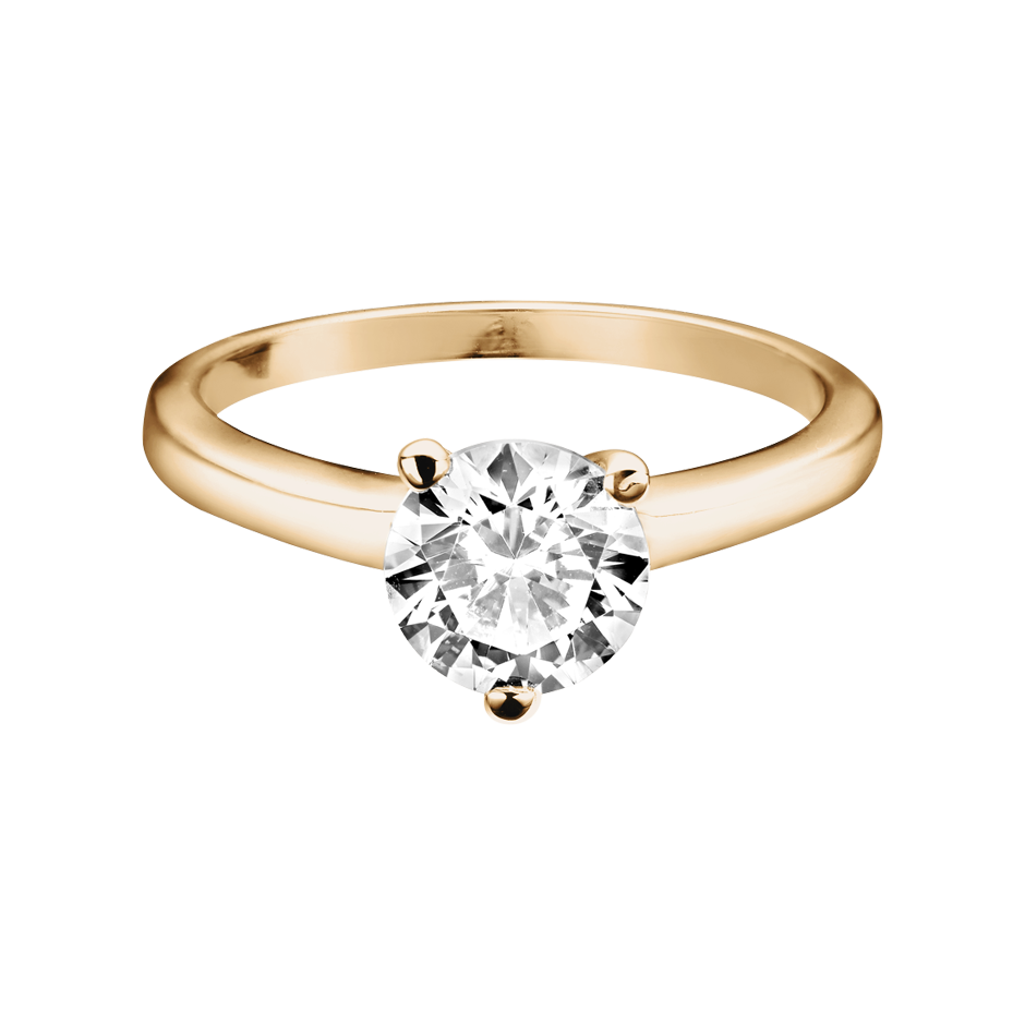 Brilliant Ring Copenhagen in White Rose Gold