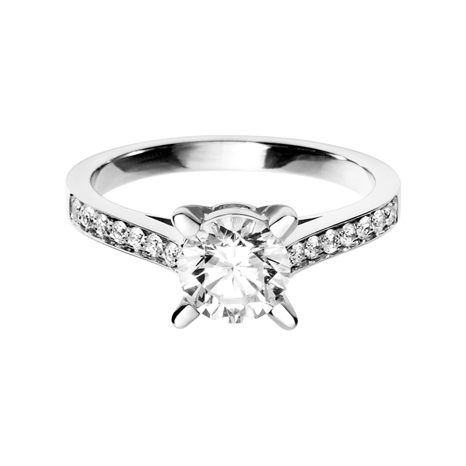 Brilliant Ring Gstaad in Rose Platinum