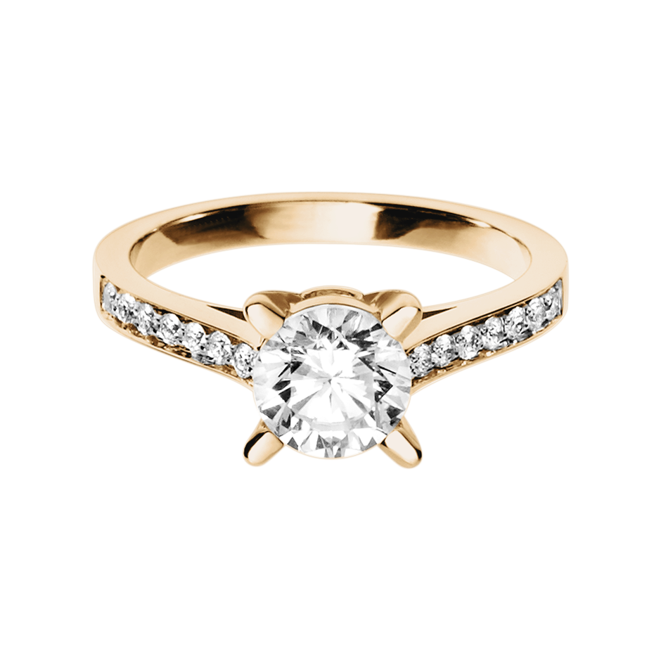 Brilliant Ring Gstaad in Rose Rose Gold