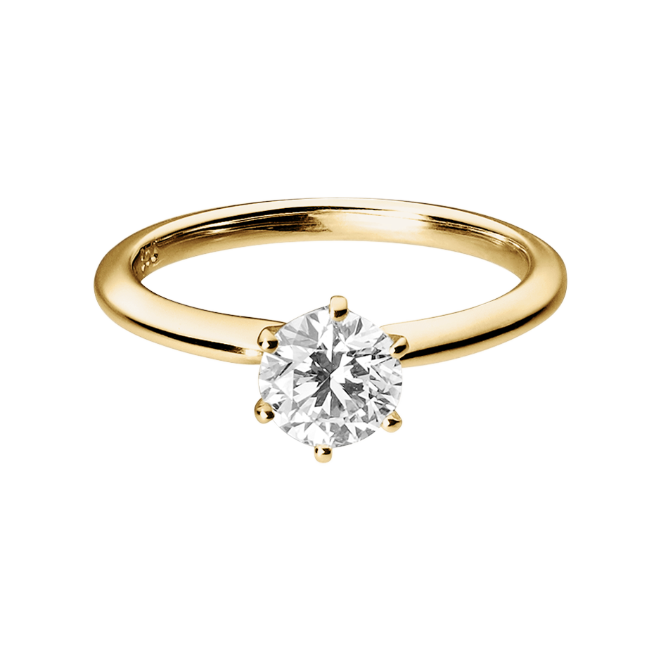 Brilliant Ring Lisbon in White Yellow Gold
