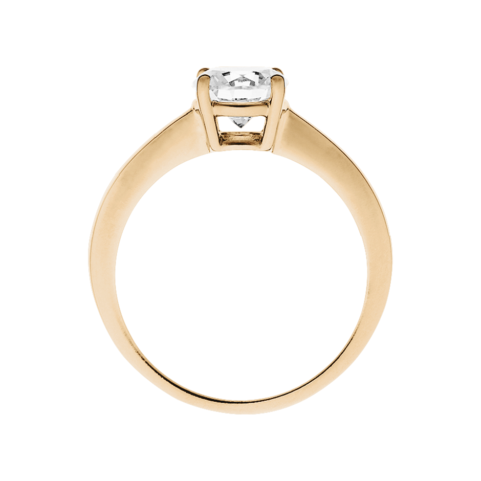 Brillantring Madrid in Roségold - von vorne
