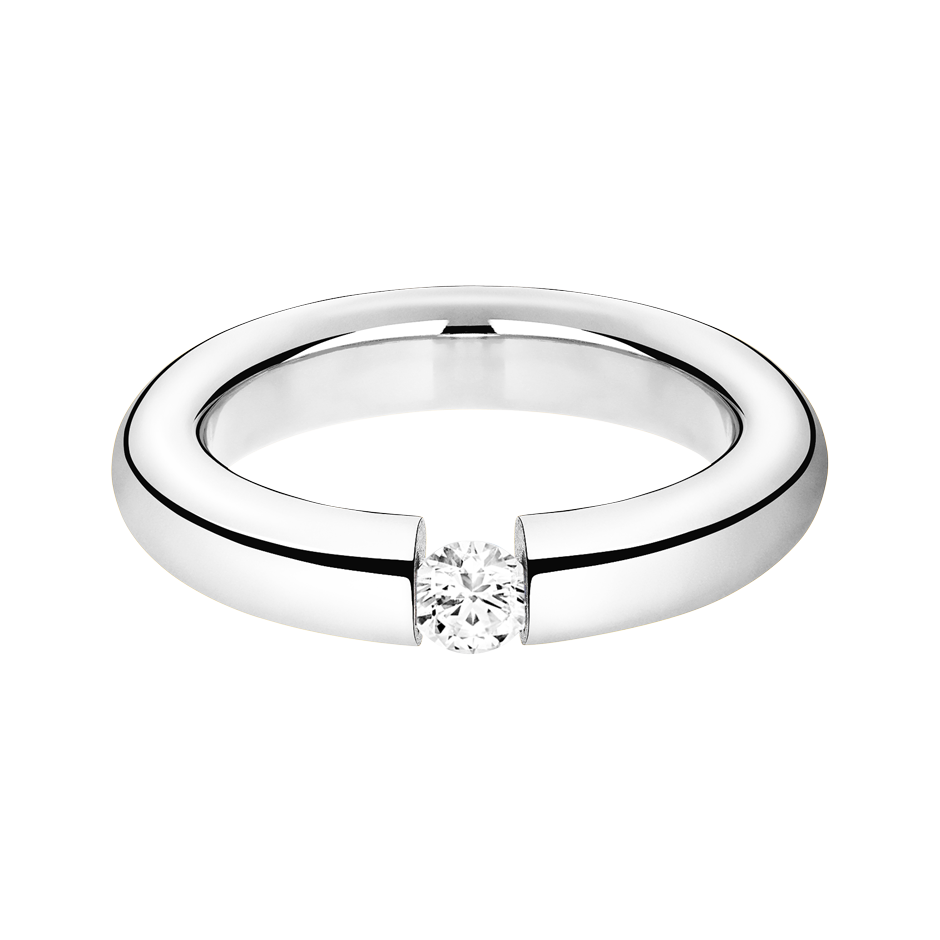 Brilliant Ring Mallorca in White Platinum