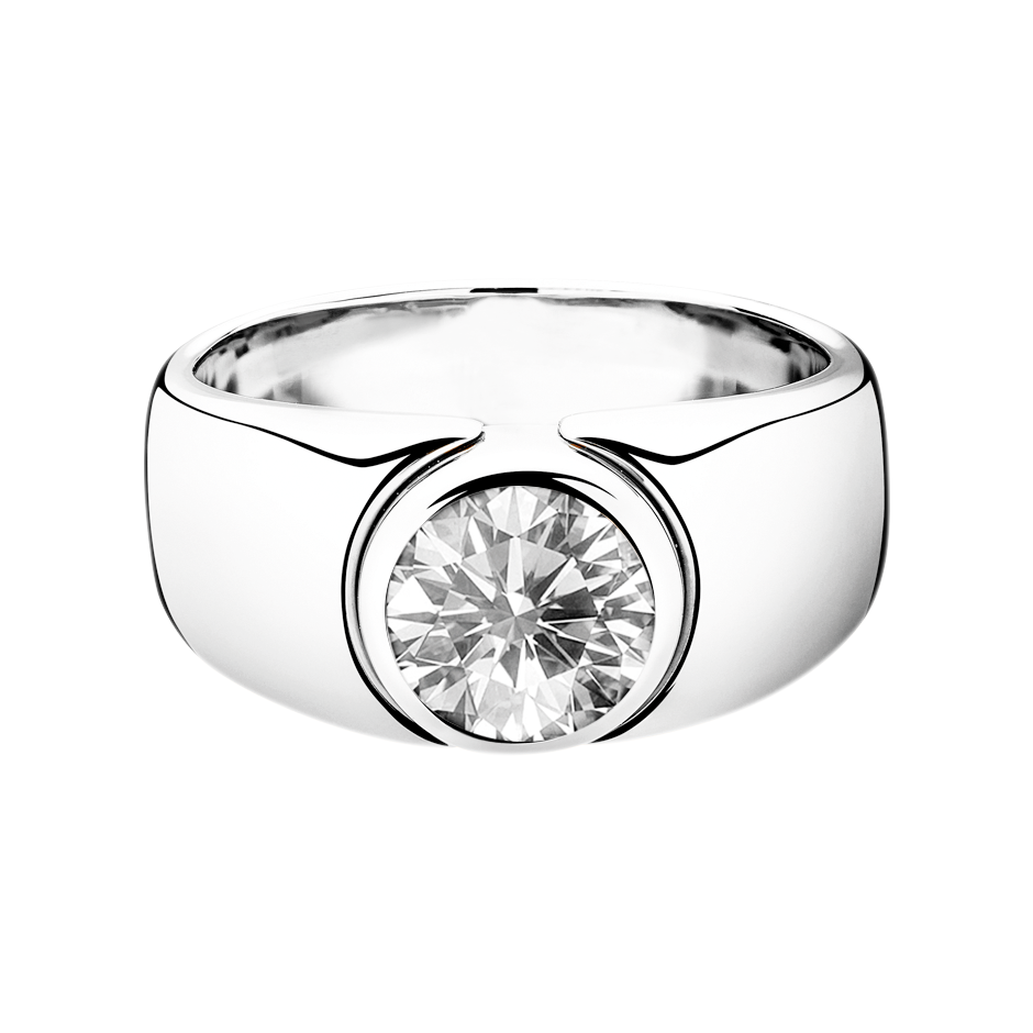 Bague brillant Mantua en Or Platine