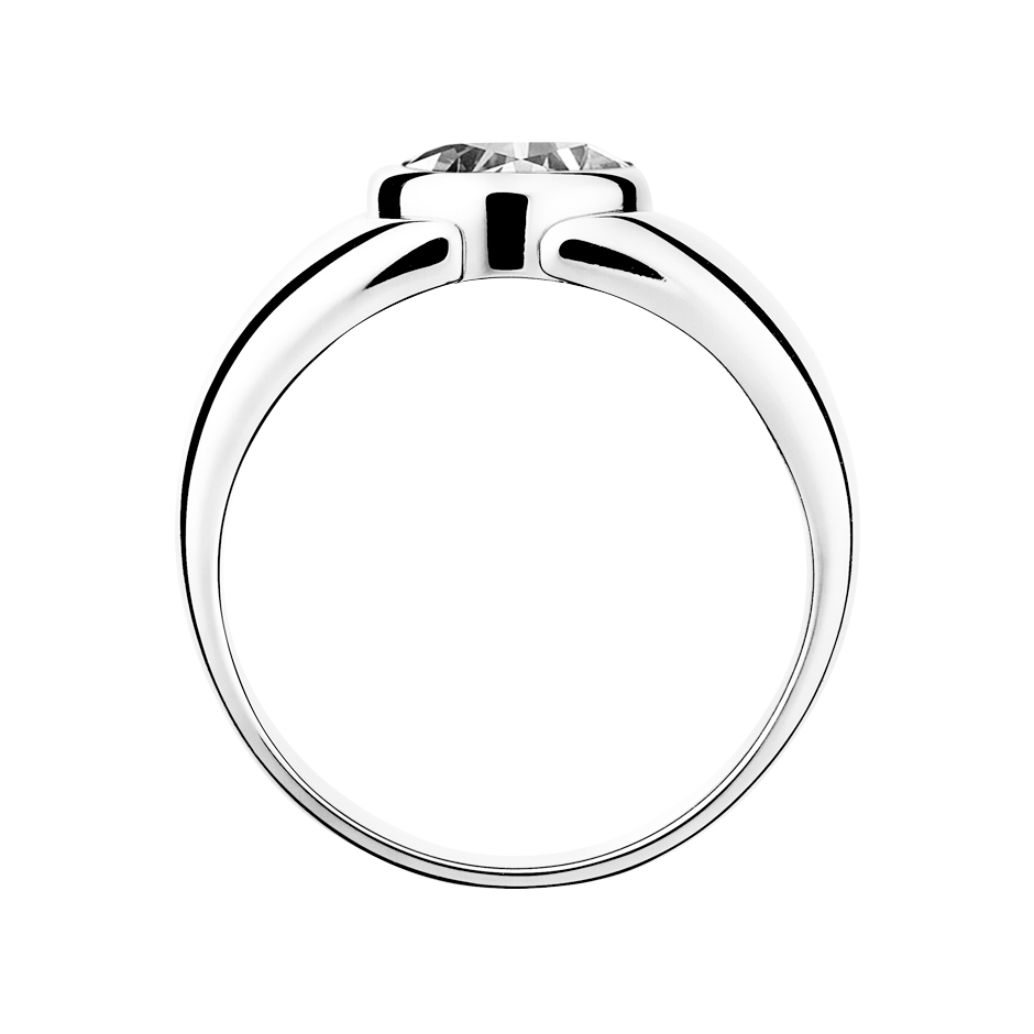 Brilliant Ring Mantua in White Gold - von vorne