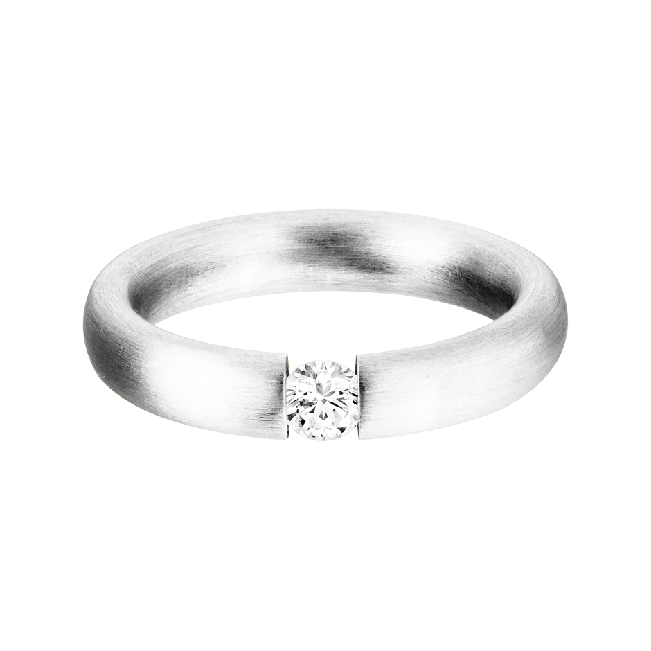 Brilliant Ring Menorca in White Platinum