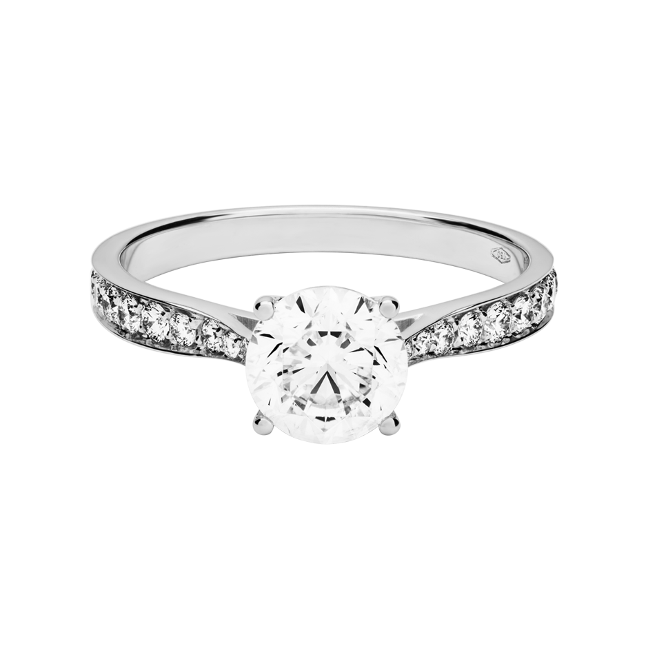 Brilliant Ring Portofino in White Platinum