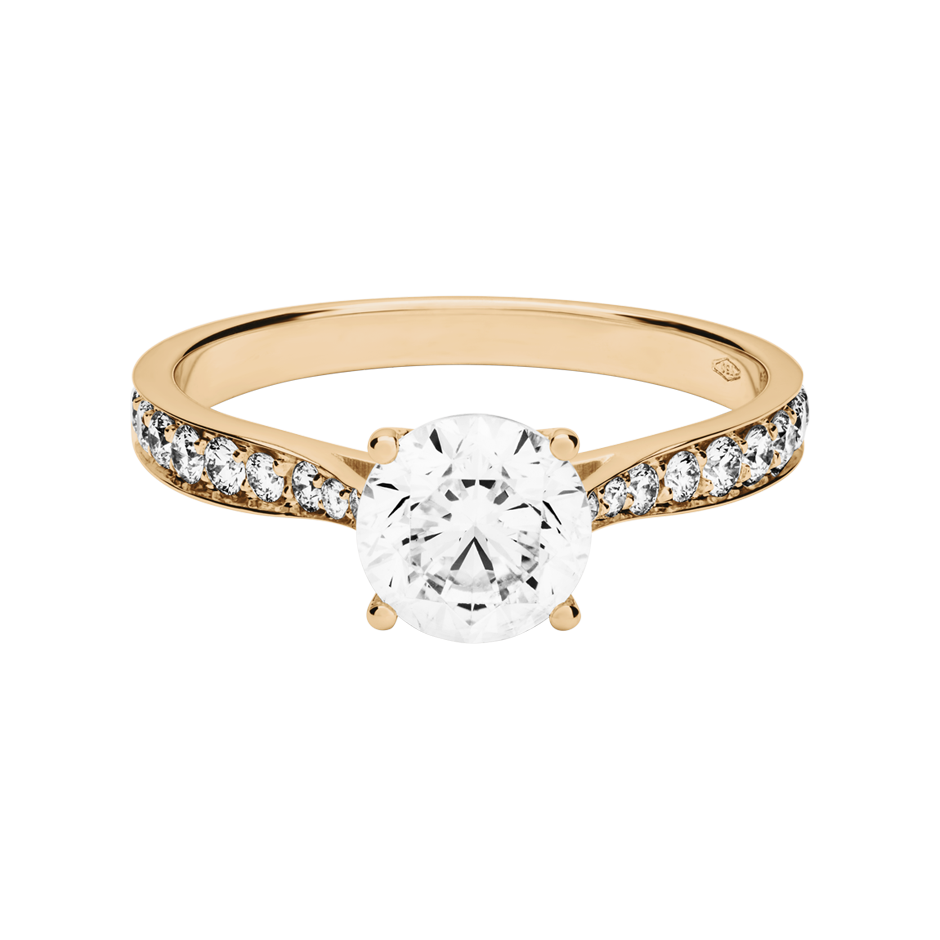 Brilliant Ring Portofino in White Rose Gold