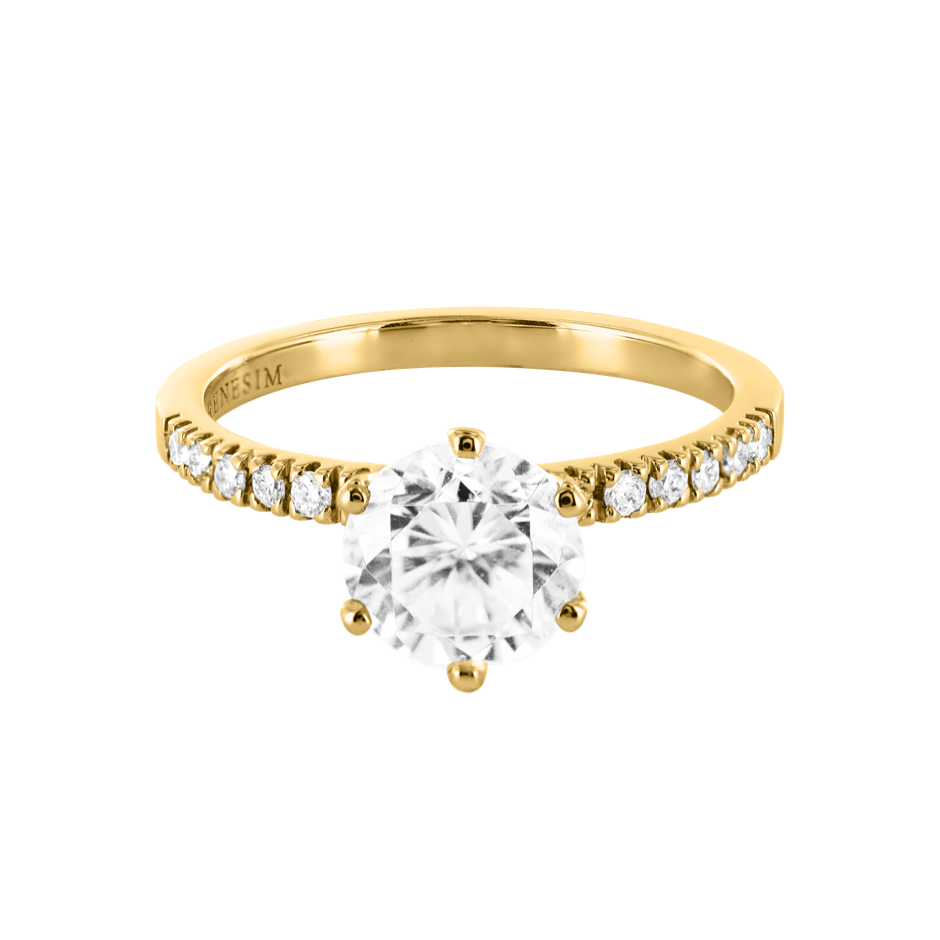 Brilliant Ring Salzburg in White Yellow Gold