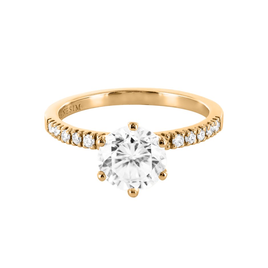 Brilliant Ring Salzburg in White Rose Gold