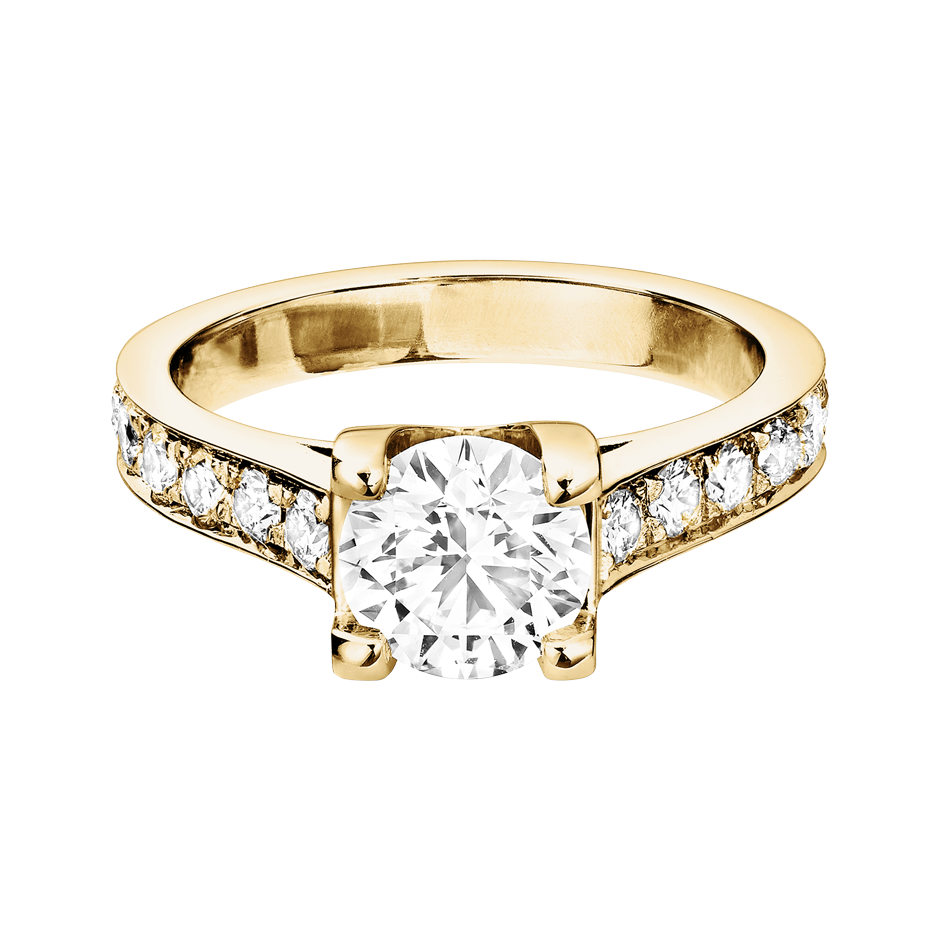 Brilliant Ring Starnberg in White Yellow Gold