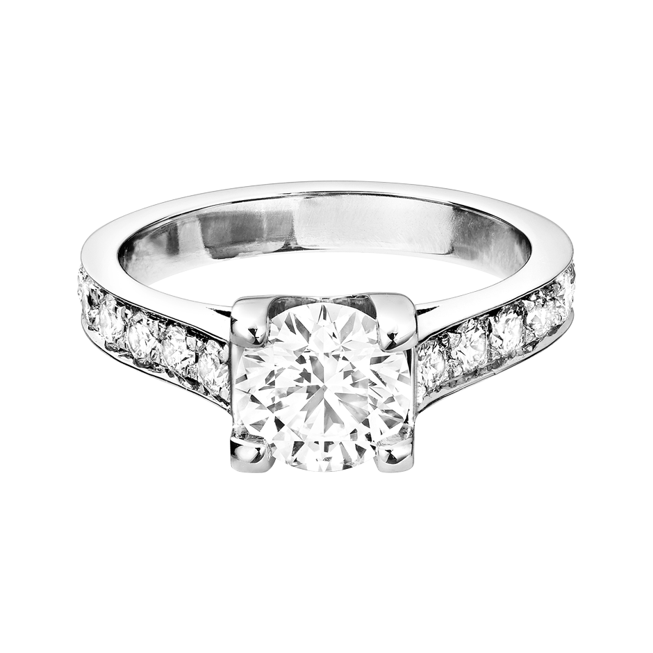 Brilliant Ring Starnberg in White Platinum