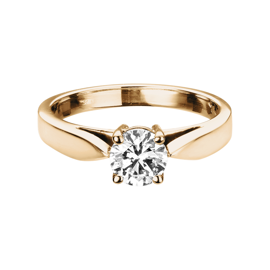 Brilliant Ring Vancouver in White Rose Gold