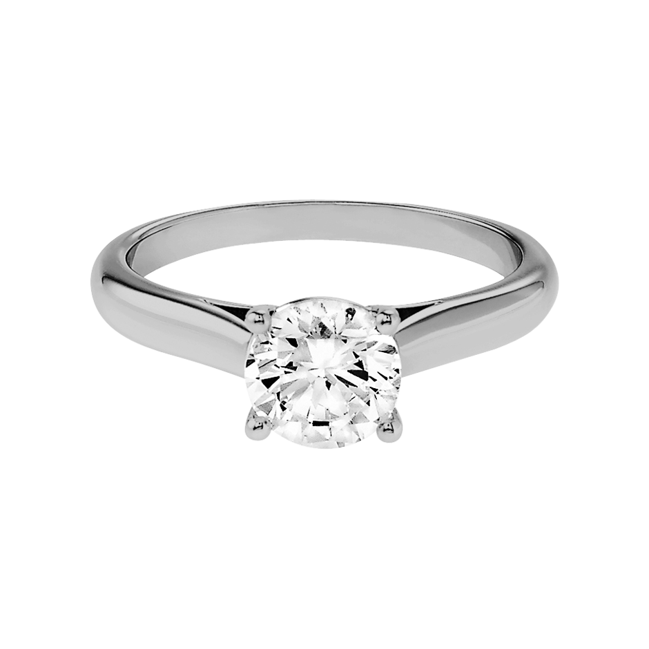 Brilliant Ring Zurich in White Platinum