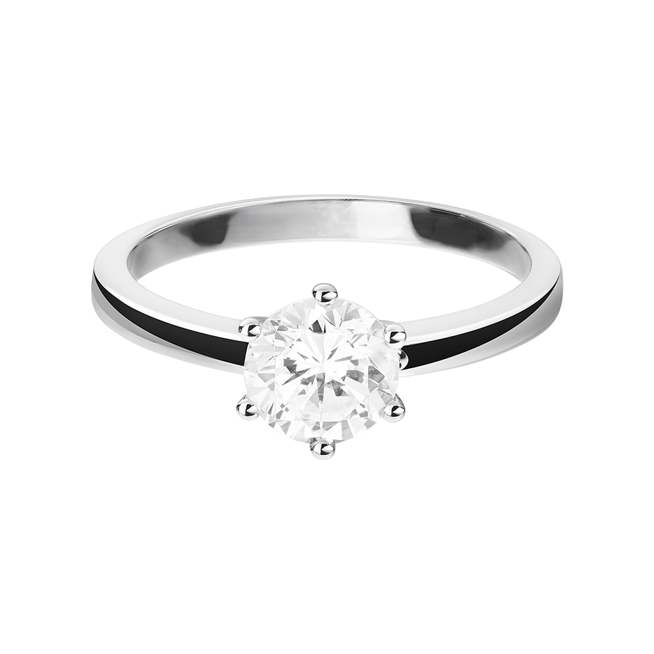 Diamond Ring Barcelona in White Platinum