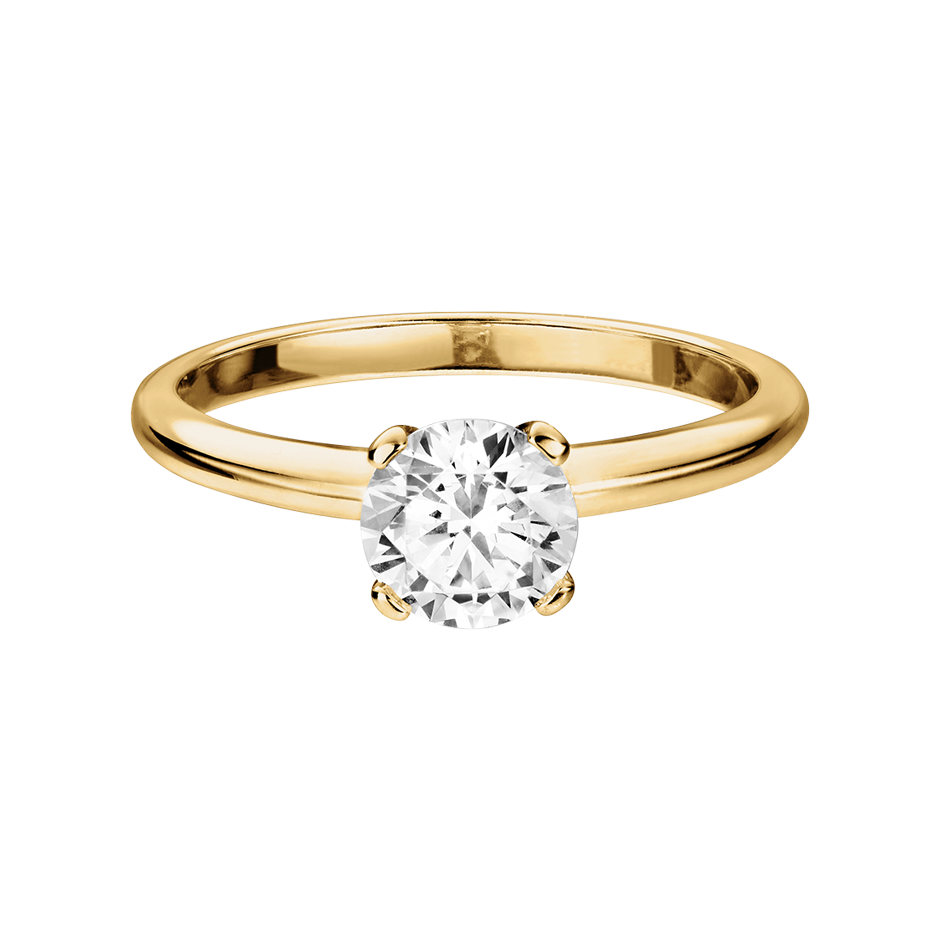 Diamantring Berlin in Gelbgold mit Brillant