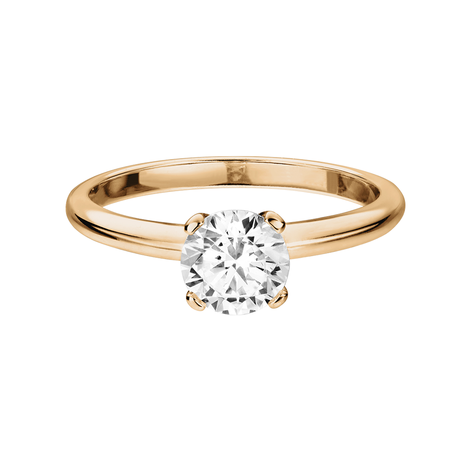 Diamantring Berlin in Rosegold mit Brillant