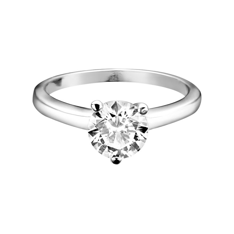 Diamond Ring Copenhagen in White Platinum
