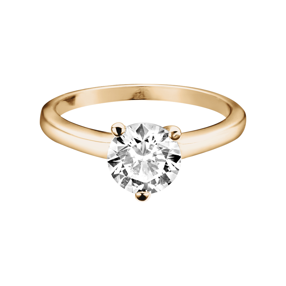 Diamond Ring Copenhagen in White Rose Gold