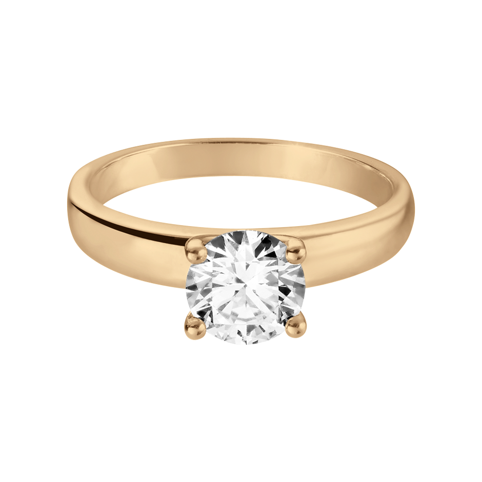 Diamond Ring Dublin in Yellow Rose Gold