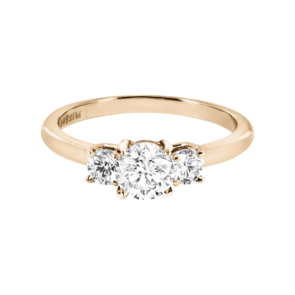 Diamond Ring Kensington in White Rose Gold